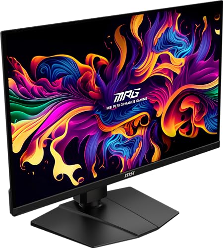 Image of msi MAG 271QPX QD-OLED, 27 OLED Gaming Monitor, 2560 x 1440 (QHD), 0.03ms Response time, 360Hz, True Black HDR 400, HDMI, DP Port, USB Type C, Tilt, Height, Black