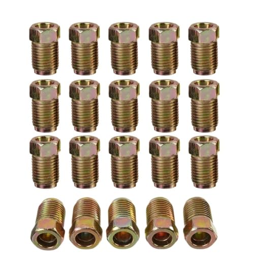 Tuercas for accesorios de línea de freno de cobre de 3/16 kit de unión macho 10mm x 1mm 4