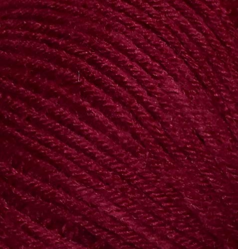 Image of Oswal 100% Acrylic Wool Red (16 pc) Baby Soft 4 ply Wool Ball Hand Knitting Wool /Art Craft Soft Fingering Crochet Hook Yarn, Needle Knitting Yarn Thread Dye SM- SM-Z
