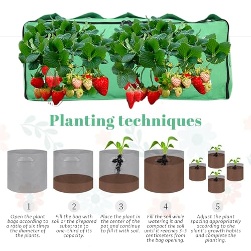 Cama de jardín para verduras y flores en balcones urbanos con asas resistentes fáciles de mover 4