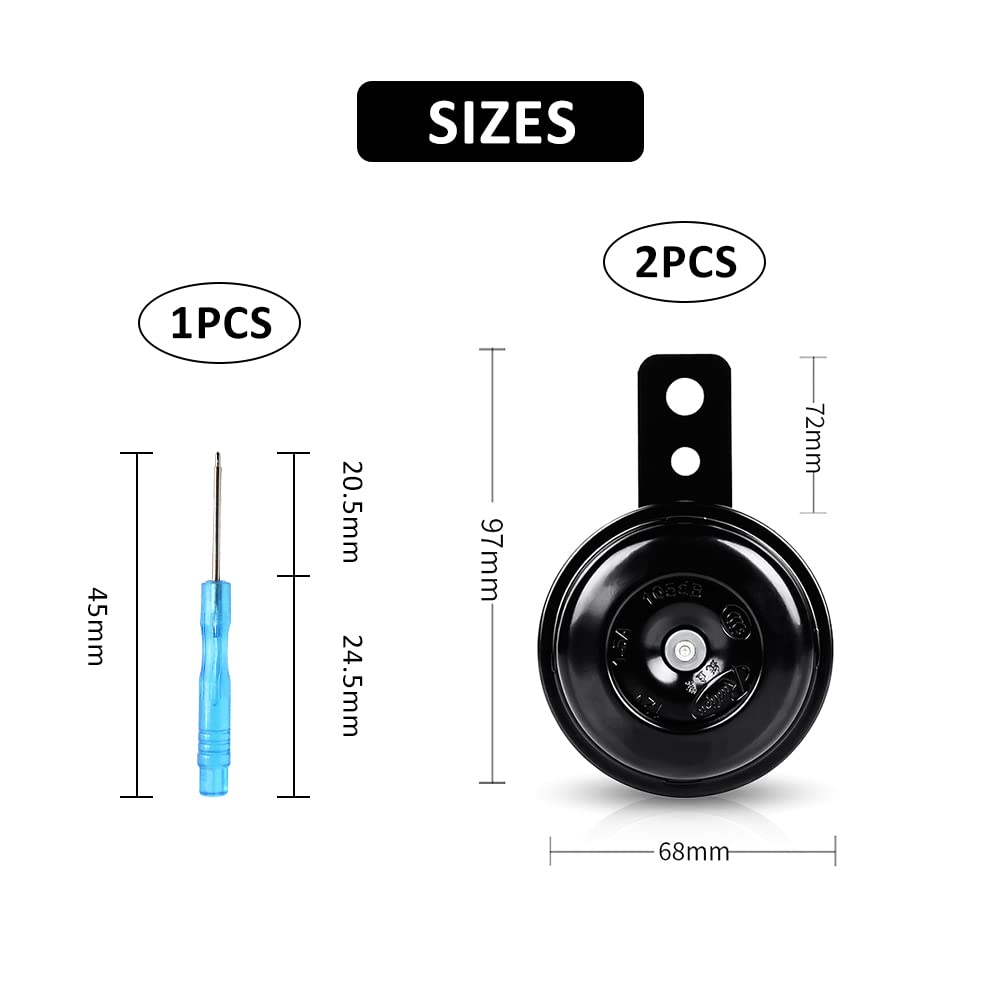 Clacson Moto 12V 105dB - Potente, Impermeabile, Per Kawasaki, Yamaha, Harley E Scooter - Foto 6