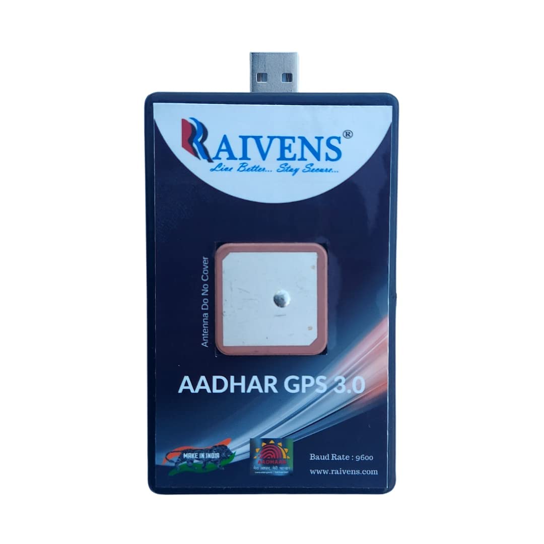 Raivens Adhar GPS Tracker for Aadhar Center Aadhar GPS USB GPS