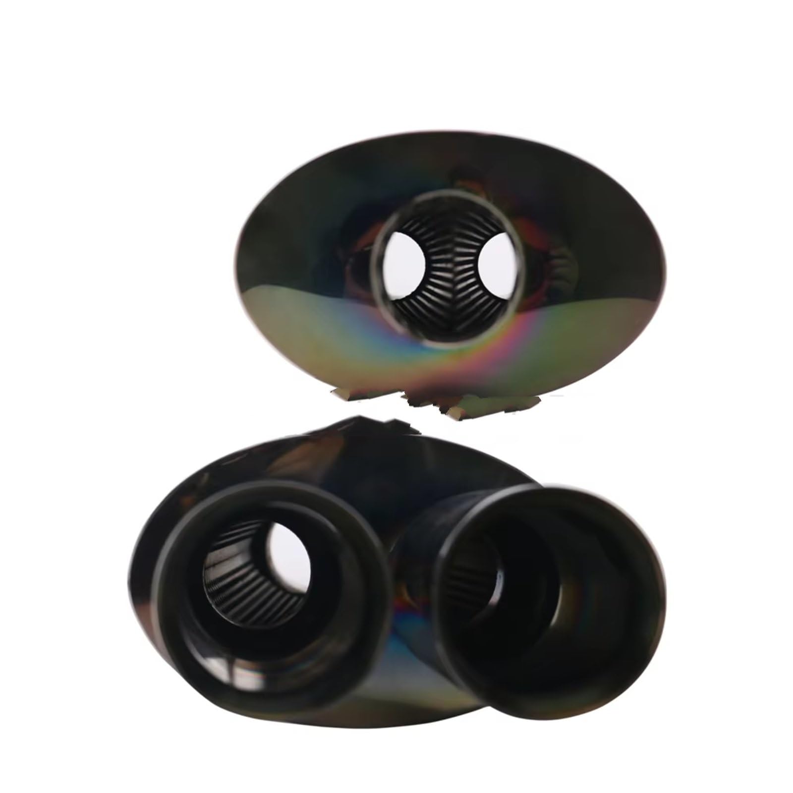 Terminale Tubo Scarico 2.5 ''Ingresso Universale Acciaio Inox 201 Nero Silenziatore Scarico Auto Abilita Suono Forte 3'' Dual Out Turbo Ugelli 1Pezzo