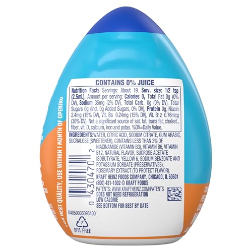 Image of MiO Water Enhancer Duo for Sugar Free Flavored Hydration and Drink Mixing, Naturally Flavored Water Drops, Orange Tangerine and Mango Peach, 1.62 Fluid Ounce (Variety Pack)