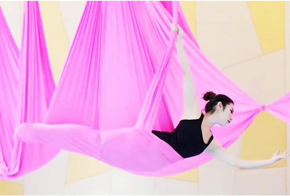 Amaca Aerea Per Yoga E Pilates - Tessuto Elastico Resistente, Portata 900kg | Per Inversioni, Allungamento E Fitness - Foto 7