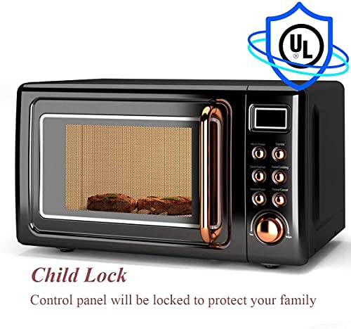 Moccha-Compact-Retro-Microwave-Oven-07Cuft-700-Watt-Countertop-Microwave-Ovens-w5-Micro-Power-Delayed-Start-Function-LED-Display-Child-Lock-Black