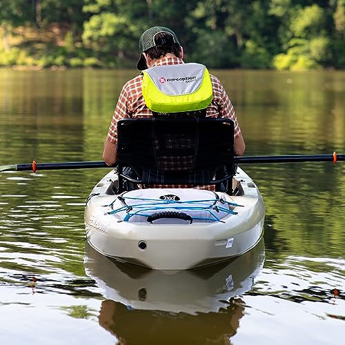 perception Pescador Pro 10 | Sit on Top Fishing Kayak with Adjustable Lawn Chair Seat | Large Front and Rear Storage | 10' 6" | Dapper