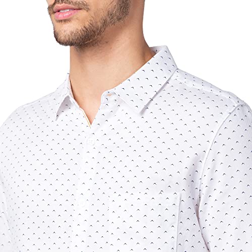 Image of Spykar Men's Slim Fit N /A Full Sleeve Printed Casual Shirts
