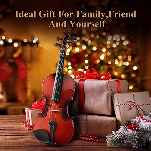 Image of Eastar 1 /2 Violin Set for Beginners, Half Size Fiddle with Hard Case, Rosin, Shoulder Rest, Bow, and Extra Strings (Imprinted Finger Guide on Fingerboard), EVA-2