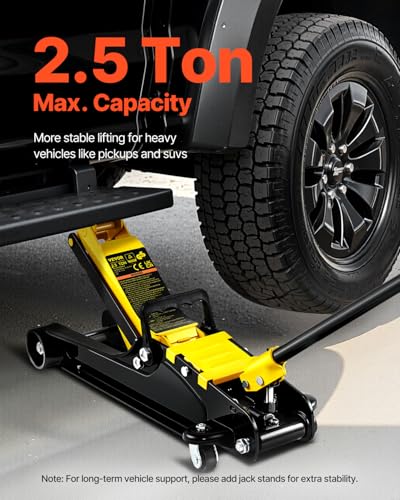 VEVOR hydraulischer Rangierwagenheber, 2,5 t Tragkraft Scherenwagenheber, 85-380 mm Höhenbereich...