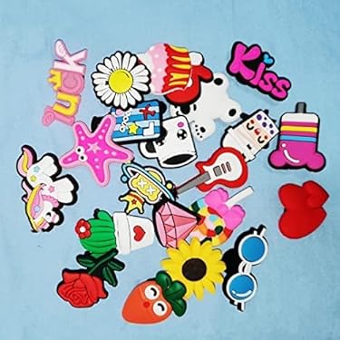 AMAZON - Hakunofo 25pcs Assorted Charms for Hole Slipper, Shoes,Bracelet,Wristband, Party Gifts