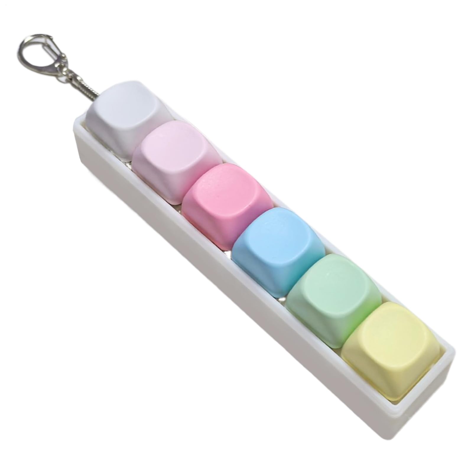 Keyboard Fidget Toy, Portable, 12x2x2.5cm, Mini Key Toy, Keyboard Key Fidget, Versatile Usage, or Office, School, Travel, College, Programmers, Students