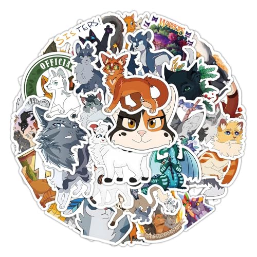 100PCS Cat Warrior Stickers