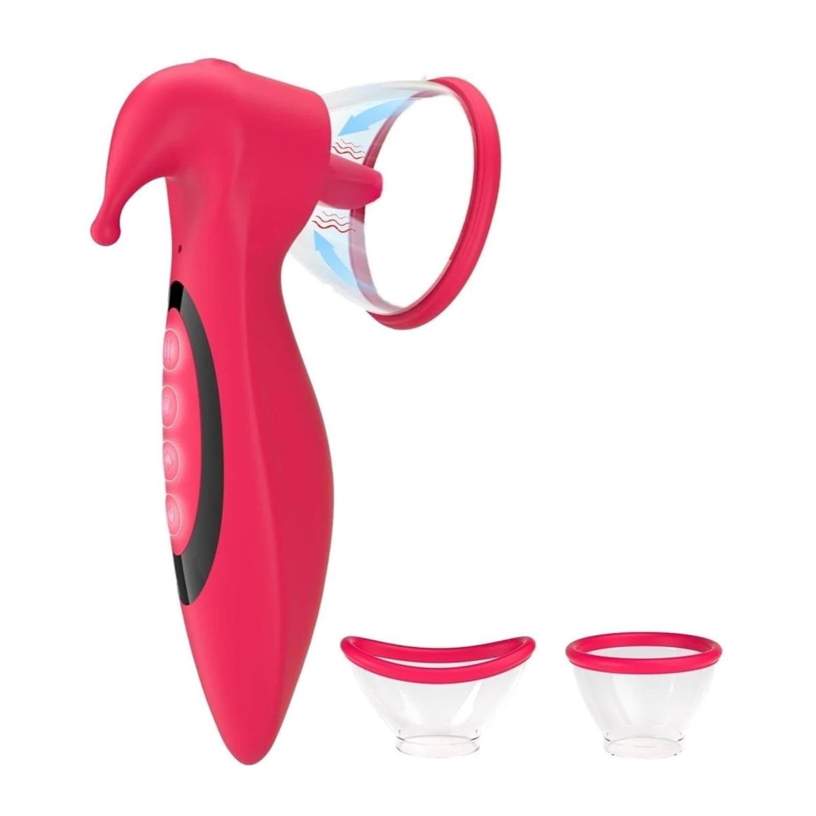 Vibratore 3 in 1 con aspirazione e leccatura,leccatura della lingua | Massaggiatore 3 in 1 con 10 modalità lingua, 10 vibrazioni, 7 livelli di aspirazione, ricaricabile tramite USB