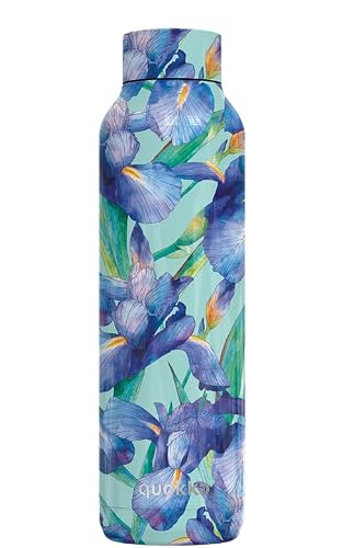 Quokka BOTELLA TERMO ACERO INOXIDABLE SOLID BLUE IRISES 630 ML