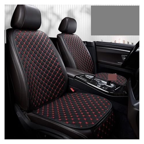 Housses de siège universelles au design sport noir et rouge pour Peugeot 208
