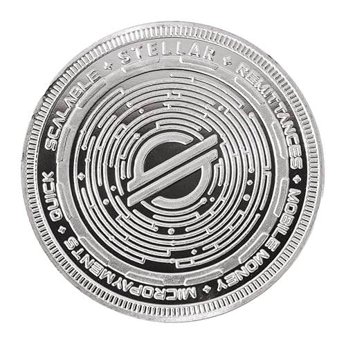 XLM Stellar Crypto Silver-Plated Collector Coin with Engraved Blockchain Design and Protective Case Perfect for Collectors and Crypto Enthusiasts - Image 4