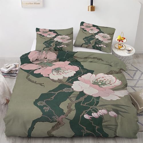 Parure de lit rose en microfibre douce avec fermeture éclair pratique - 2