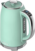 Vista 3 de Electric Kettle, 1.7L/1500W, Stainless Steel, Digital Touch Panel, Keep Warm Function, Auto Shutoff, BPA-Free, Hot Water Kettle for Coffee & Tea, No