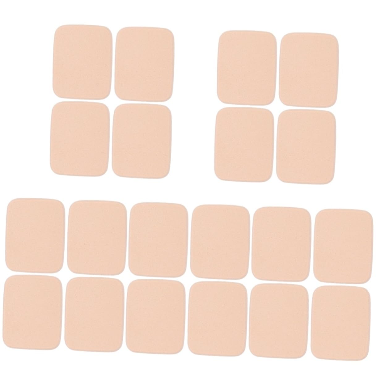 Healeved 10sätze Puderquasten Für Make-up Weiche Puderpuffs Hautfarbe Für Gleichmäßigen Für Lose Und Kompakte Puder Makeup Zubehör Für Damen Boxen