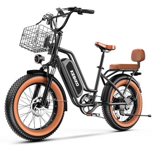Kebiko 1500W Electric Bike for Adults,48V 20/60Ah Removable Battery Max