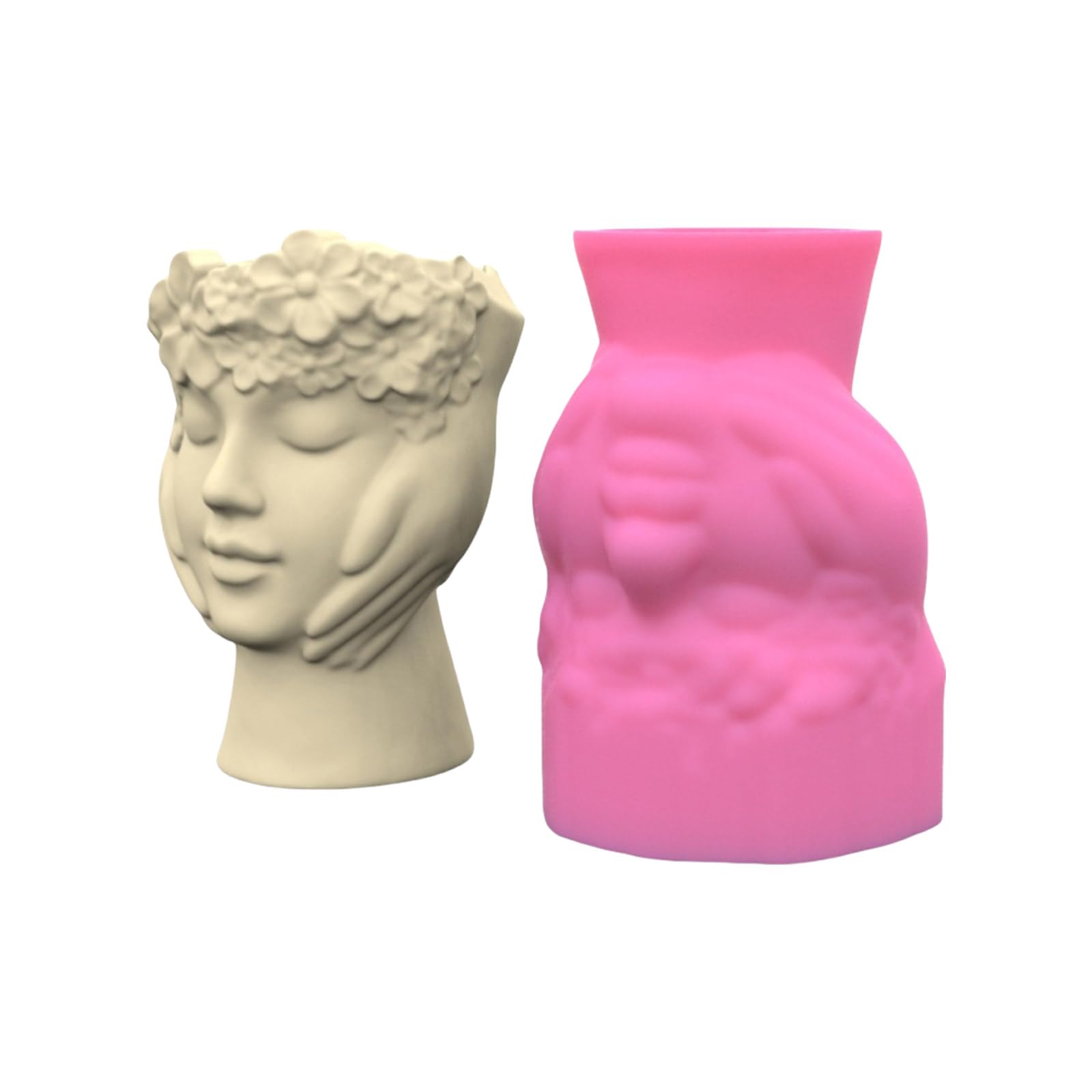 Moule en silicone création pot de fleurs artistique cadeau loisirs créatifs