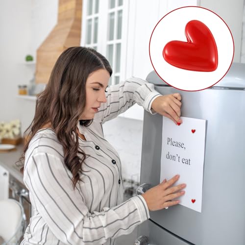 12 Imánes para Refrigerador en Corazón Rojo miniatura 4