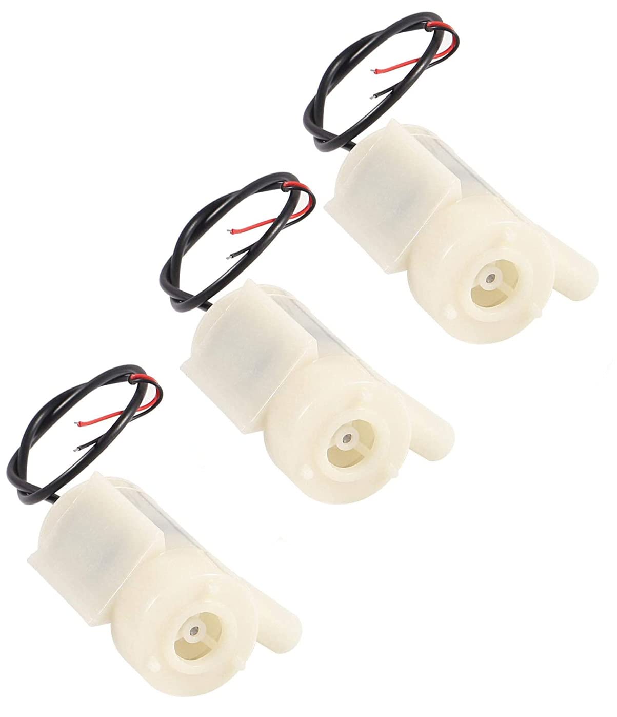 3pcs DC 3-5V Micro Submersible Mini Water Pump for Aquariums Fish Tank Pond Fountain Hydroponics Garden (White)