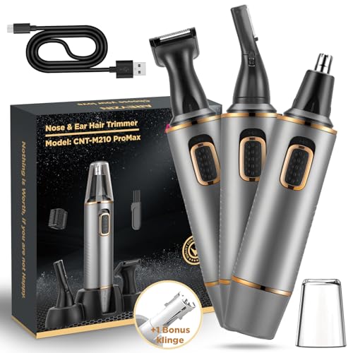 Image of Nose Trimmer for Man Rechargeable 3-In-1 Versatile Nose Hair Remover For Men Professional Painless Electric Shaver For Nose Ear Beard Facial Pubic Hair Body Hair Trimmer For Men, Wet Or Dry Use