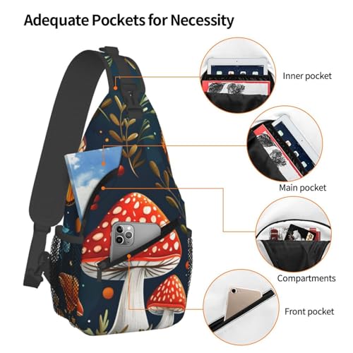 Bolso bandolera para mujer y hombre con diseño de mariposa y flor miniatura 4