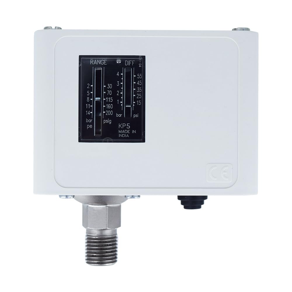 Danfoss KP-5 Auto High Pressure Switch (8–32 Bar Range) for Refrigeration Compressors & Air Conditioning Systems | HVAC Pressure Control Switch | Industrial Compressor Safety Pressure Switch-picture-20