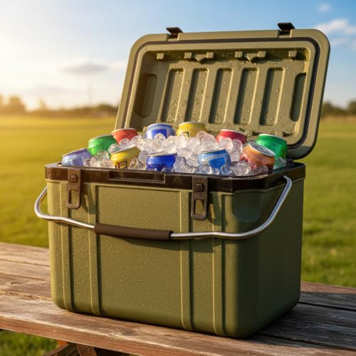20 Quart Green Ultra Light Hard Cooler