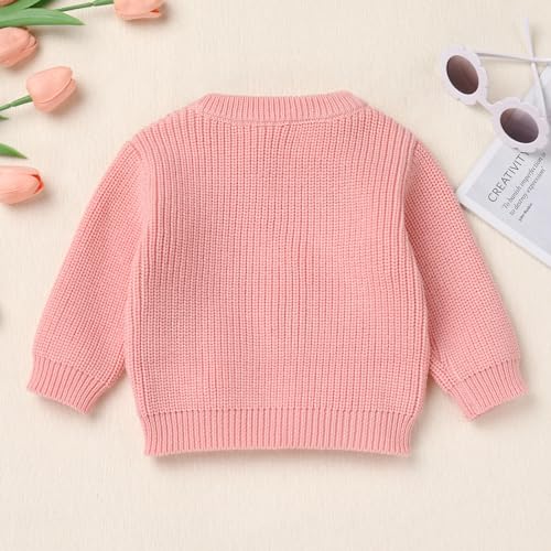 Baby Sweater Infant Long Sleeve Pullover Chunky Knit Sweaters Fall Winter 1st Birthday Outfit4