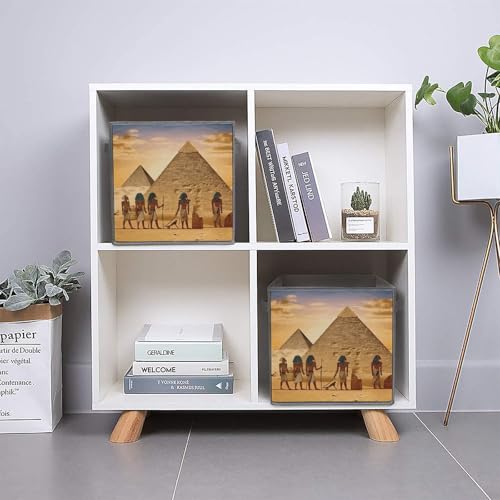 Boîtes de rangement pliables d'une élégance intemporelle pour étagères - 6