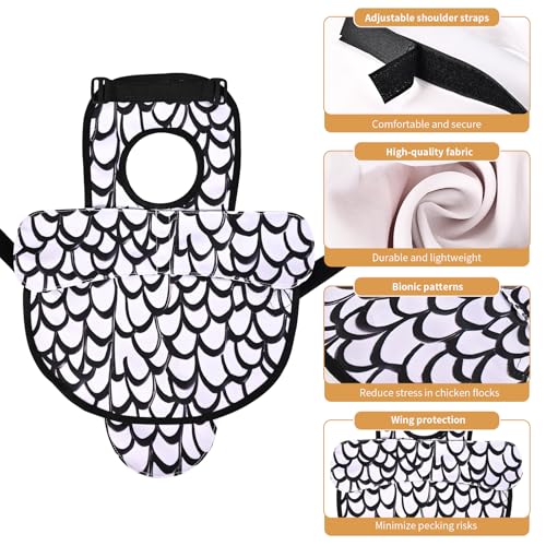 Selle de poulet d'accouplement : tablier de protection dorsale pour basse-cour - 5