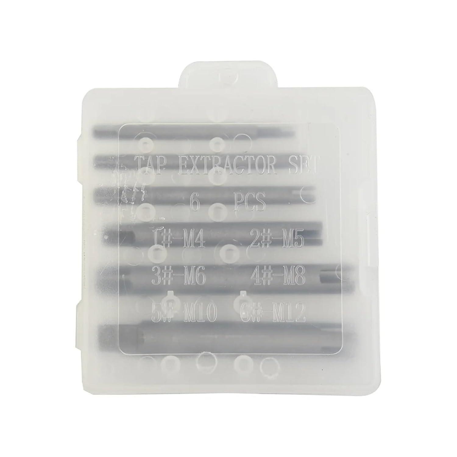 Tap Extractor 6PCS Damaged Screw Tap Extractor Drill Bit Set Stripped Disassemble Broken Bolt Remover Demolition Tools M5 M6 M8 M10