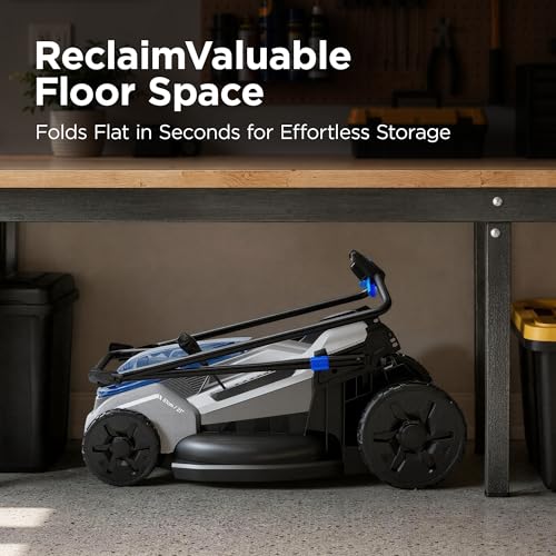 Image of 21 inch Cordless Lawn Mower, 40V Lightweight Push Mower with 2x4.0Ah Battery & Charger, Lawn Care, Backyard Maintenance