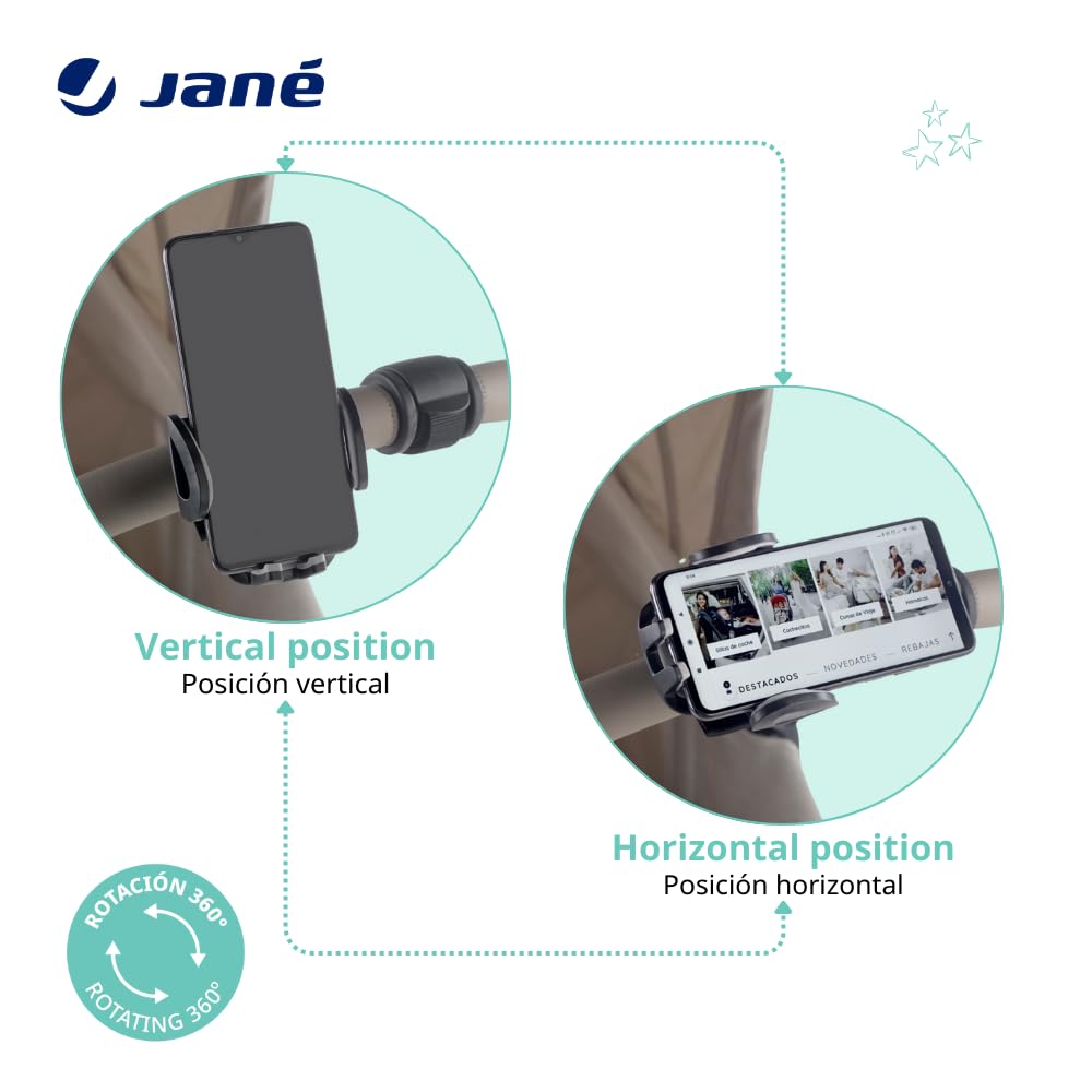 Supporto per telefono per passeggino, carrello della spesa da