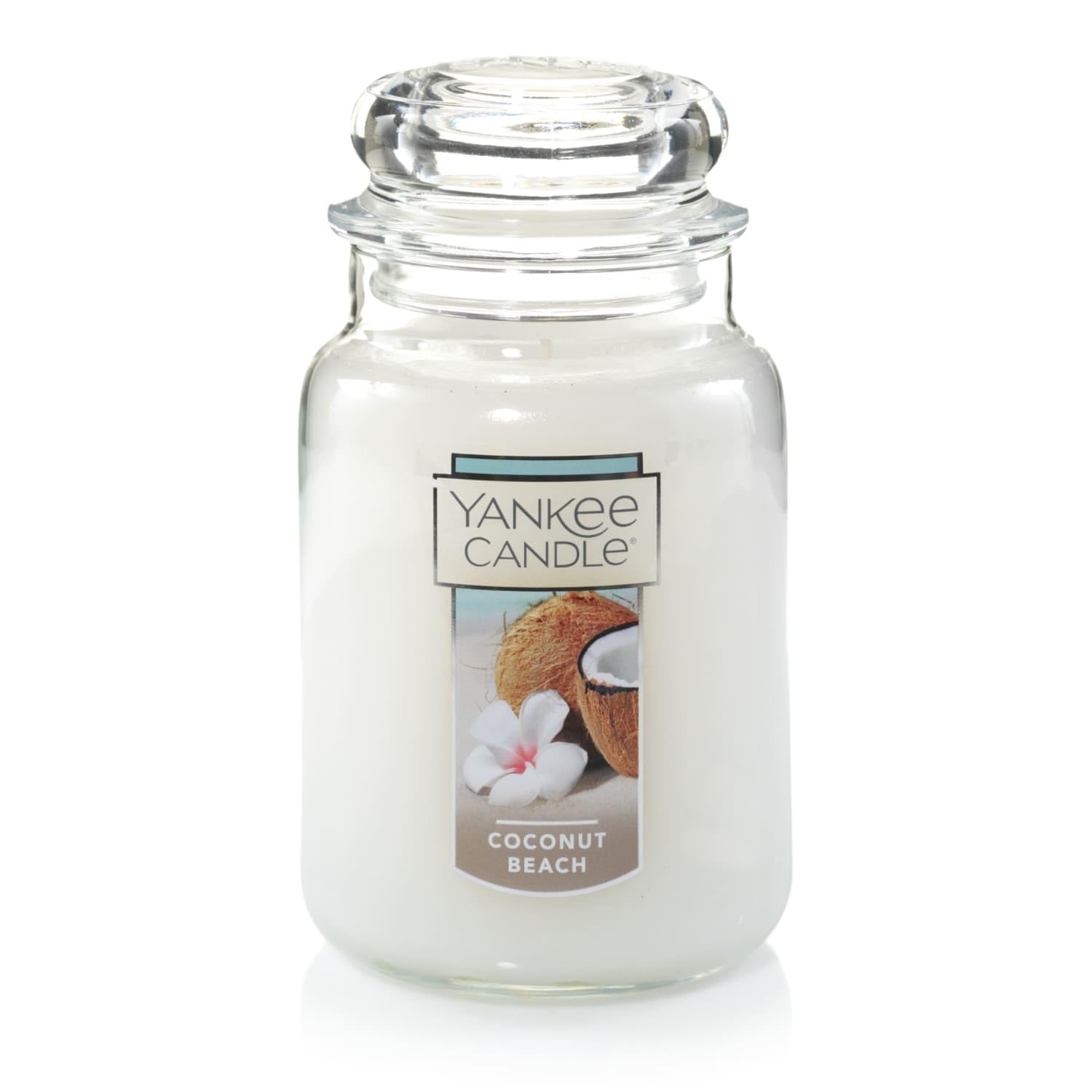 Yankee Candle Coconut Beach Scented Classic 22oz Large Jar Single Wick Candle Over 110 Hours of Burn Time Ideal for Gift-Giving Special Occasions