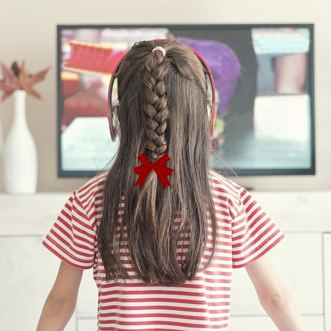 Miniatura 4 de 3 rollos de cinta de terciopelo de 38 pulgadas x 30 yardas de cinta de terciopelo rojo, blanco y verde, de Navidad, color rojo, verde, para envolver