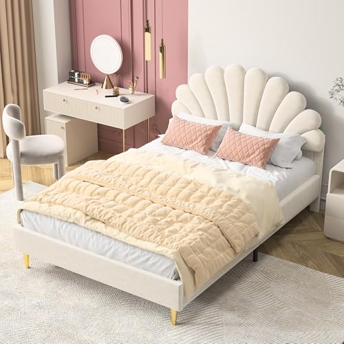 YNYHTER Letto per Bambini 140x200, Letto Principessa per Bambine Letto Imbottito per Bambine Letto Matrimoniale per...