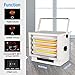 KEN BROWN 3000/4000/5000 Watt Electric Garage Heater, 240V Hardwired Fan-Forced Ceiling Mount Shop Heater with 3 Heat Levels & Thermostat, Ideal for Garage, Workshop, Greenhouse