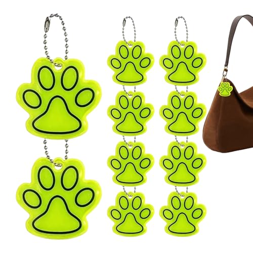 Generico Llavero colgante, recuerdo reflectante colgante | Colgante llavero con forma de gato | para la escuela de viaje viajero viajero bolso de hombro mochila niñas mujeres adultos