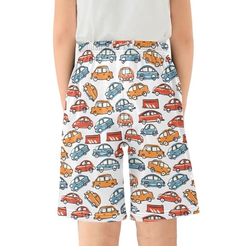 ALAZA Graffiti Painting Car Pajama Shorts Sleep Shorts Pant Lounge Pajama Bottoms Elastic Waist with Pockets2