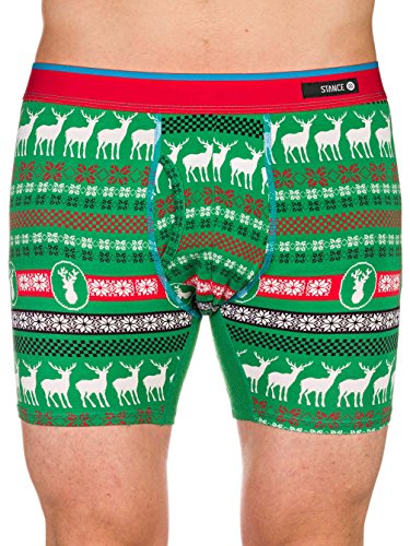 Stance Mens Blitzen Brief Boxers Underwear Small Green