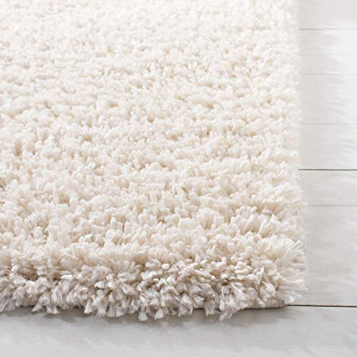image for SAFAVIEH August Shag Collection Area Rug - 10' x 14', Ivory, Solid Des