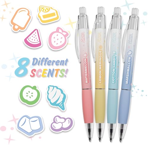 Bolígrafos de tinta negra olor a gel gourmet, pack de 8 miniatura 2