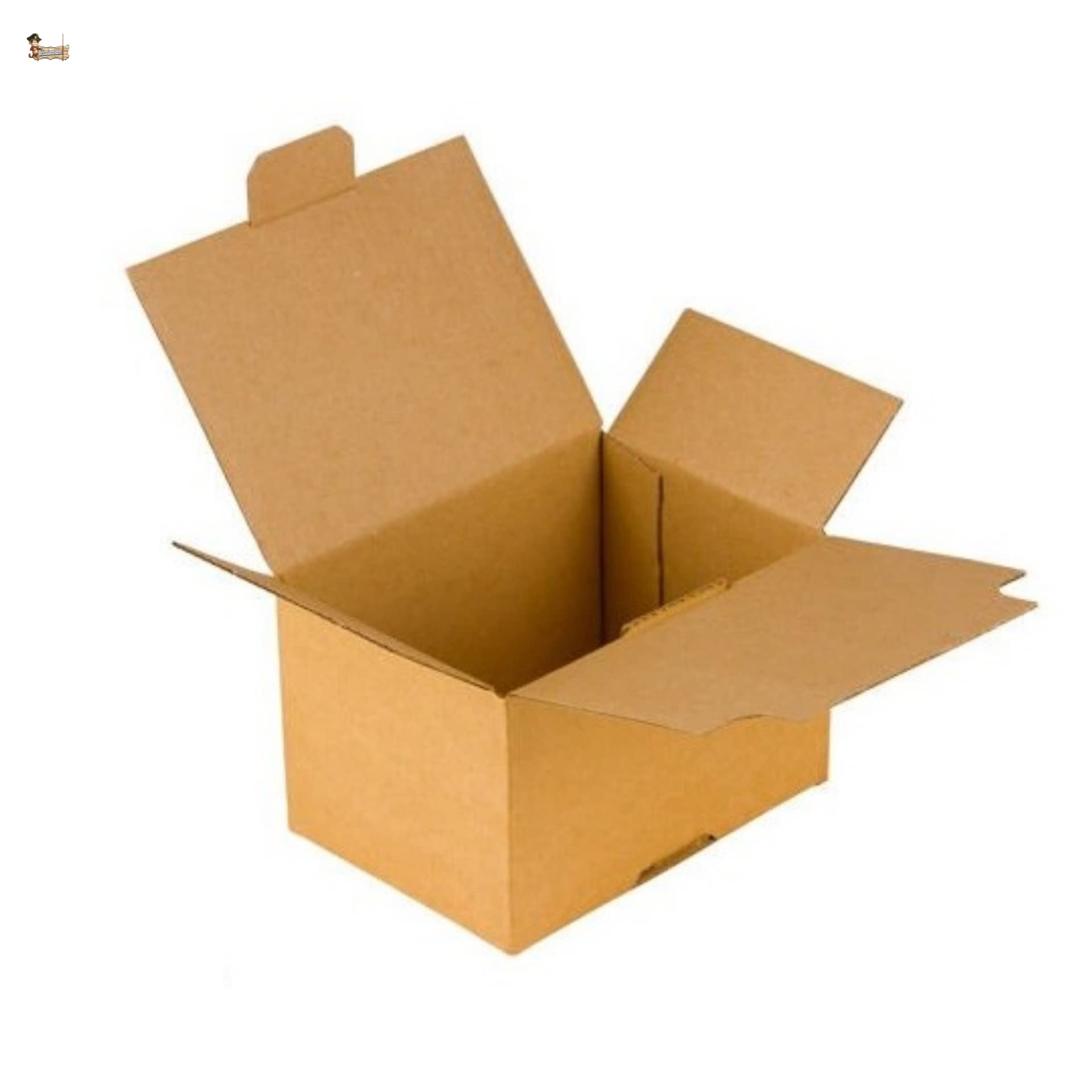 BricoLoco. Lote 10 cajas de cartón automontables autoensamblaje. Cajitas pequeñas para envíos, mudanzas y regalos. Caja almacenaje (10 lotes)