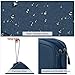 FYY Electronic Organizer, Extra Large Travel Cable Organizer Bag Pouch Portable Waterproof Double Layers All-in-One Storage Bag for iPad, Cable, Power Bank, Laptop Charger for Office/Home, Navy