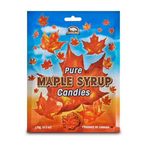 Canada True Maple Leaf Candies with pure maple syrup 120g bag